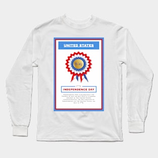 Independence Day - United States - For 4th of july - Print Design Poster - 1706201 Long Sleeve T-Shirt